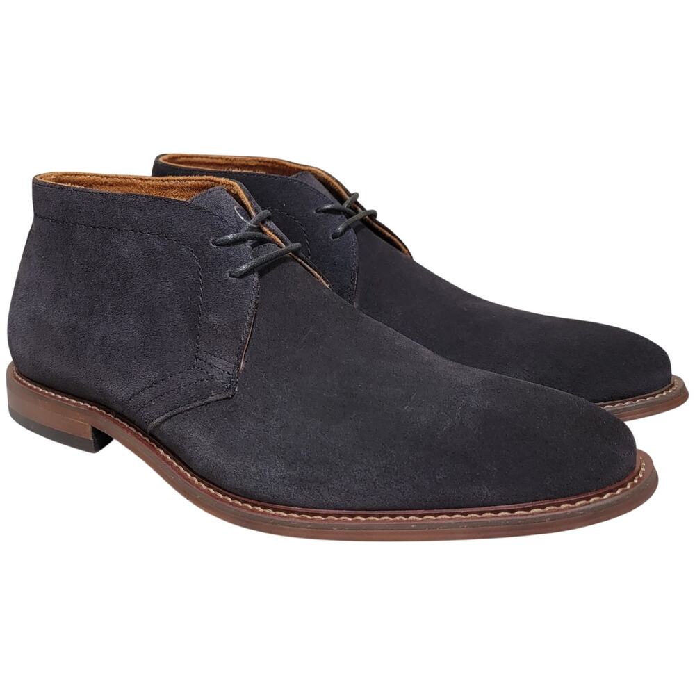 Stacy Adams Men Martfield Ankle Chukka Boots Size US 12M Dark Grey Suede